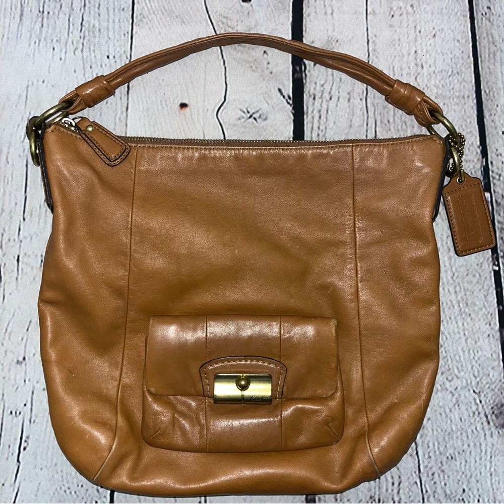 Vintage Y2K Coach Kristen Leather Hobo Crossbody Bag (Style #14783)